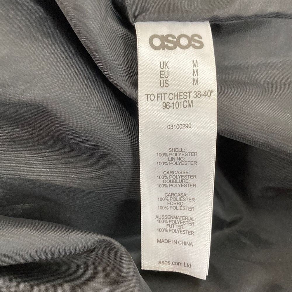 ASOS Zip Up Jacket Quilted Pattern Womens Size Medium - Picture 6 of 7